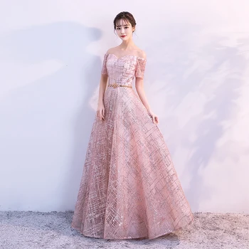 Noble Elegant Female Floor Length Evening Dress Sexy Off Shoulder Bridesmaid Wedding Party Gowns Long Slim Banque Vestidos
Noble Elegant Female Floor Length Evening Dress Sexy Off Shoulder Bridesmaid Wedding Party Gowns Long Slim Banque Vestidos