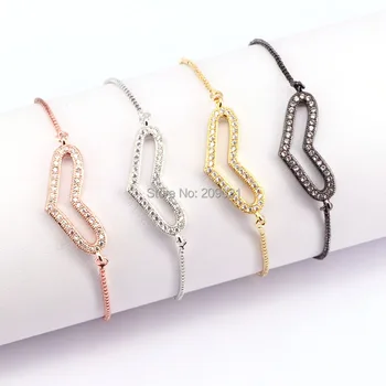 10Pcs Micro Pave Cubic Zirconia Heart Bracelet Copper CZ Link Chain Bracelets For Women
10Pcs Micro Pave Cubic Zirconia Heart Bracelet Copper CZ Link Chain Bracelets For Women