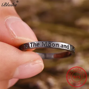 Blaike 925 Sterling Silver Rings For Women Men Black Minimalist Letter Ring Female Male Daily Stacking Thin Ring Fine Jewelry
Blaike 925 Sterling Silver Rings For Women Men Black Minimalist Letter Ring Female Male Daily Stacking Thin Ring Fine Jewelry
