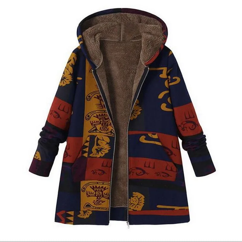 VXO Cotton and linen women's plus velvet long-sleeved hooded padded cotton jacket female printed lapel woolen coat
VXO Cotton and linen women's plus velvet long-sleeved hooded padded cotton jacket female printed lapel woolen coat