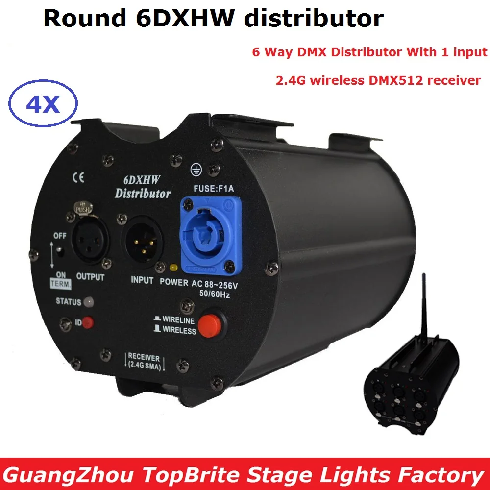 4XLot Stage Light Controller DMX512 Splitter Light Signal Amplifier Splitter 6DXHW Distributor For Professional Stage Equipments
4XLot Stage Light Controller DMX512 Splitter Light Signal Amplifier Splitter 6DXHW Distributor For Professional Stage Equipments