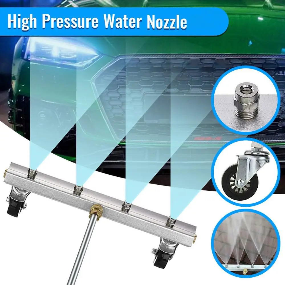 All New 1/4" QC High Pressure Car Chassis Water Broom 4 Nozzles Under Auto Washer With Two Rods With/Without Long Water Bar
All New 1/4" QC High Pressure Car Chassis Water Broom 4 Nozzles Under Auto Washer With Two Rods With/Without Long Water Bar