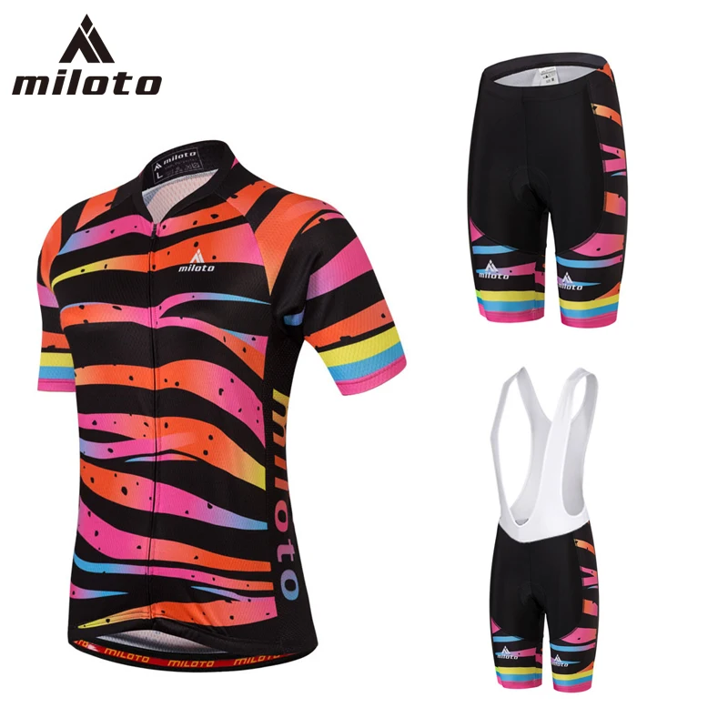 MILOTO Cycling Jersey Sets For women Short sleeve jersey Pro Team bicycle ride racing wear road bike & mtb Jersey Ropa ciclismo
MILOTO Cycling Jersey Sets For women Short sleeve jersey Pro Team bicycle ride racing wear road bike & mtb Jersey Ropa ciclismo