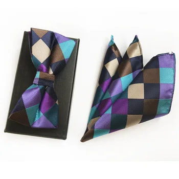 2 Pcs Gentlemen Banquet Bowtie Set Unique Plaids Checkers Pattern Butterfly Handkerchief Sets
2 Pcs Gentlemen Banquet Bowtie Set Unique Plaids Checkers Pattern Butterfly Handkerchief Sets