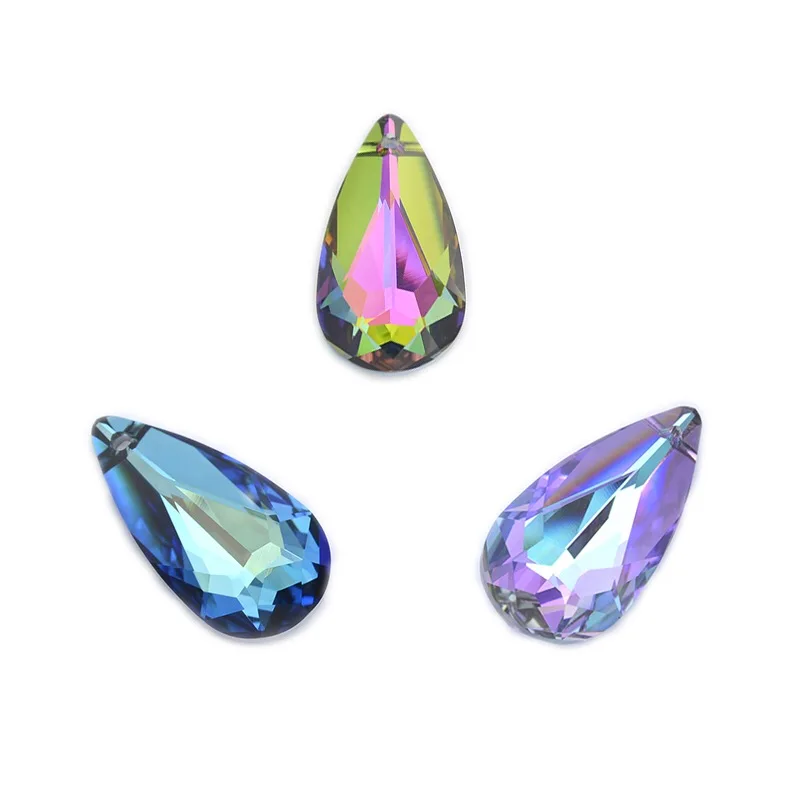 (1 piece) 100% Original Crystal from Swarovski 6100 Teardrop pendant Made in Austria loose rhinestone for DIY jewelry making 
(1 piece) 100% Original Crystal from Swarovski 6100 Teardrop pendant Made in Austria loose rhinestone for DIY jewelry making