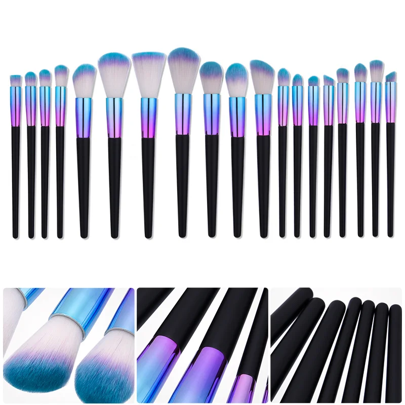 Professional Eyes Makeup Brushes Set White Blue Hair Brush Conical Tube Black Handle Face Eye Blush Brush
Professional Eyes Makeup Brushes Set White Blue Hair Brush Conical Tube Black Handle Face Eye Blush Brush