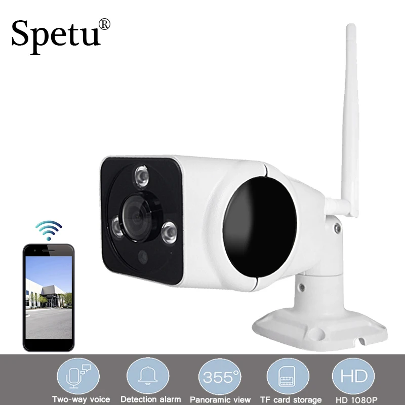 Spetu HD 1080P Surveillance Outdoor IP Camera 2MP Wifi Bullet Camera IP67 Waterproof IR Night Vision CCTV Security Cameras
Spetu HD 1080P Surveillance Outdoor IP Camera 2MP Wifi Bullet Camera IP67 Waterproof IR Night Vision CCTV Security Cameras