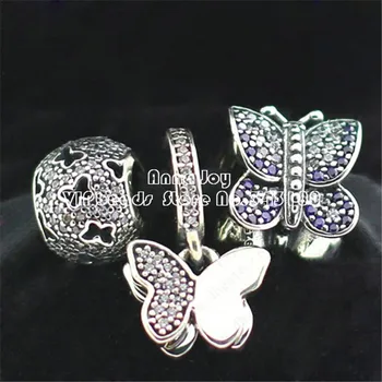 2016 Spring 925 Sterling Silver Fluttering Butterflies with Purple and Clear Cz with Charm Box Fit European Bracelet Gift Set
2016 Spring 925 Sterling Silver Fluttering Butterflies with Purple and Clear Cz with Charm Box Fit European Bracelet Gift Set
