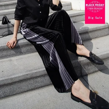 New Gold Velour women long pants 2019 spring summer fashion loose Elastic high Waist Straight Trousers female Panelled pants 491
New Gold Velour women long pants 2019 spring summer fashion loose Elastic high Waist Straight Trousers female Panelled pants 491