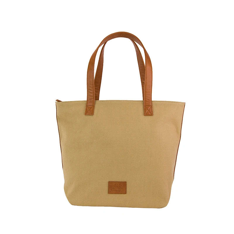 Casual solid khaki canvas women bag pu patchwork handgrip ladies handbag big capacity light lifestyle tote bag
Casual solid khaki canvas women bag pu patchwork handgrip ladies handbag big capacity light lifestyle tote bag