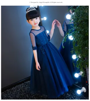 Formal High-quality Lace Princess Girl Dress Kids Autumn Winter Dresses for Girl blue Chiffon Girl wedding party dress 3-12Y
Formal High-quality Lace Princess Girl Dress Kids Autumn Winter Dresses for Girl blue Chiffon Girl wedding party dress 3-12Y