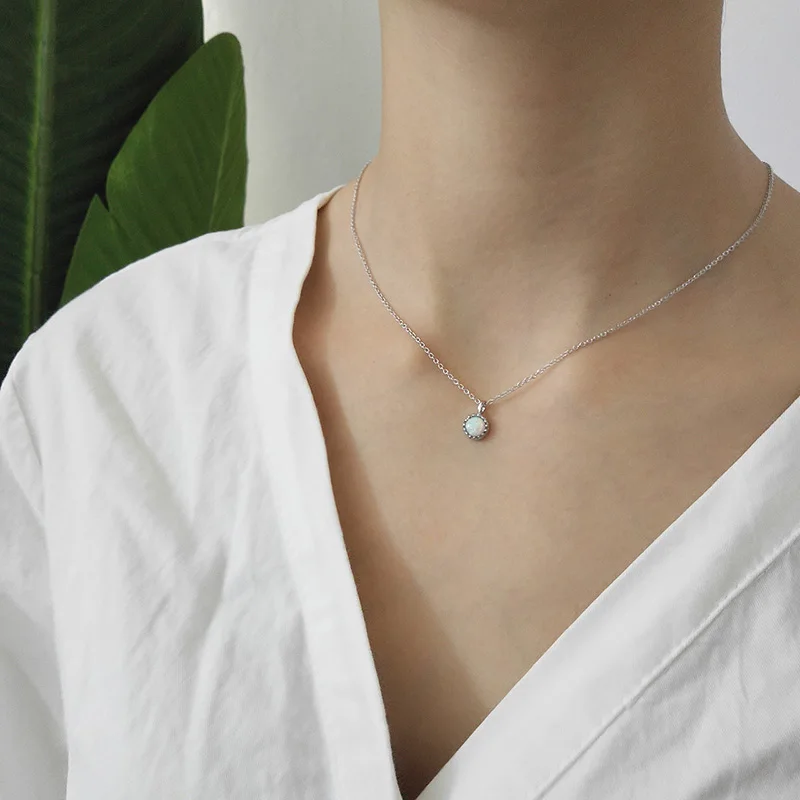 WTLTC Small Tiny Opal Stone Pendant Necklaces for Women925 Sterling Sliver Layered Necklaces Minimalist Link Chains Chokers Boho
WTLTC Small Tiny Opal Stone Pendant Necklaces for Women925 Sterling Sliver Layered Necklaces Minimalist Link Chains Chokers Boho