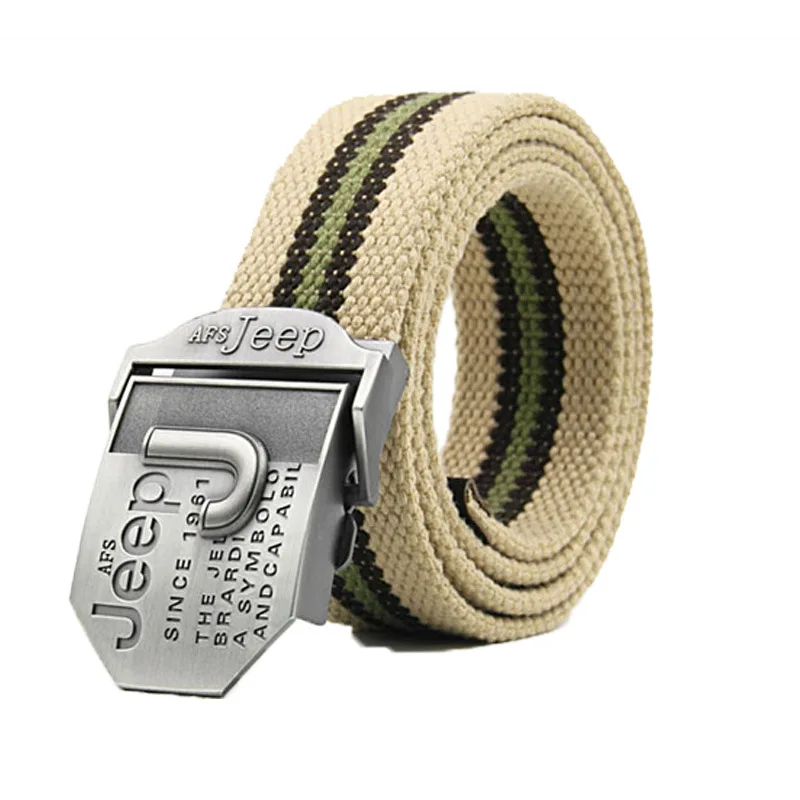 Afs Jeep Brand Unisex Mens & Women's Belts Striped Canvas Belt Military Men's Jeans Belts Ceinture Homme Cinto Masculino Hombre
Afs Jeep Brand Unisex Mens & Women's Belts Striped Canvas Belt Military Men's Jeans Belts Ceinture Homme Cinto Masculino Hombre