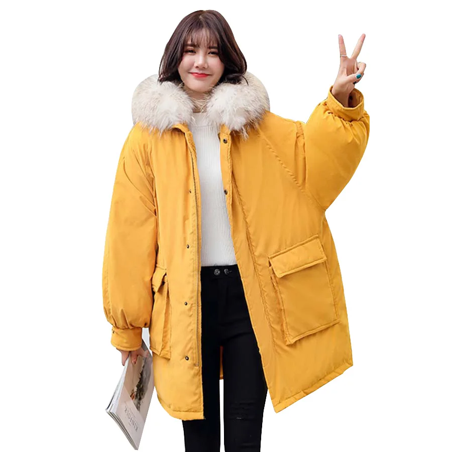 winter coat women 2019 fashion cotton-padded fur collar hooded winter jacket women Medium-long outwear parka female plus size
winter coat women 2019 fashion cotton-padded fur collar hooded winter jacket women Medium-long outwear parka female plus size