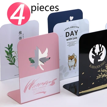 2 Pairs/lot Creative Simple Iron Bookends Desktop Book Shelves Student Book Holder Bookends Simple High School Desktop Storage
2 Pairs/lot Creative Simple Iron Bookends Desktop Book Shelves Student Book Holder Bookends Simple High School Desktop Storage