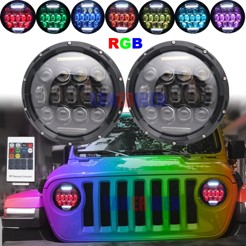 RGB 7inch 75W LED Headlight Car Led Driving Light Hi/Lo Beam DRL White DRL For Jeep Wrangler AM General Hummer H1 H2
RGB 7inch 75W LED Headlight Car Led Driving Light Hi/Lo Beam DRL White DRL For Jeep Wrangler AM General Hummer H1 H2