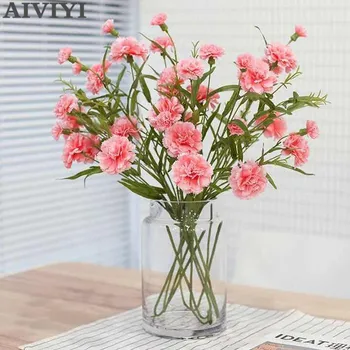 6 head carnation fake flowers bride party wedding decoration family party supplies
6 head carnation fake flowers bride party wedding decoration family party supplies