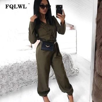 FQLWL Casual Long Sleeve Bandage Women Jumpsuit Female Belts Green Yellow Summer Romper Streetwear Ladies Sexy Jumpsuit Overalls
FQLWL Casual Long Sleeve Bandage Women Jumpsuit Female Belts Green Yellow Summer Romper Streetwear Ladies Sexy Jumpsuit Overalls