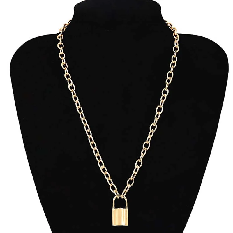 Silver Color Women Jewelry PadLock Pendant Necklace Cable Chain Necklace Friendship Gifts
Silver Color Women Jewelry PadLock Pendant Necklace Cable Chain Necklace Friendship Gifts