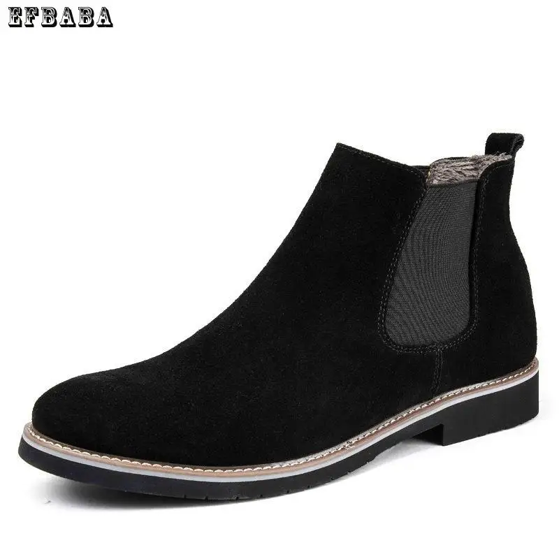 EFBABA Flat Martin Boots Leather Men's Boots Slip-on Trend British Sleeve Daily Casual High Man Shoe Sewing Men Chelsea Boots
EFBABA Flat Martin Boots Leather Men's Boots Slip-on Trend British Sleeve Daily Casual High Man Shoe Sewing Men Chelsea Boots