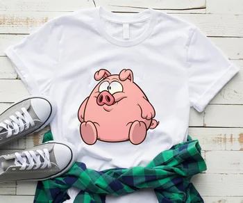 Tees Arrive Popular Novelty Animal Pig T Shirt Unisex Women Camiseta Mujer Harajuku Style Summer Korean Aesthetic Female Tops
Tees Arrive Popular Novelty Animal Pig T Shirt Unisex Women Camiseta Mujer Harajuku Style Summer Korean Aesthetic Female Tops