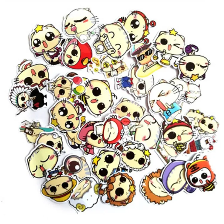 Expression-cute-hand-book-decoration-stickers-for-children-bag-cartoon-mobile-phone-sticker-DIY-album-small
