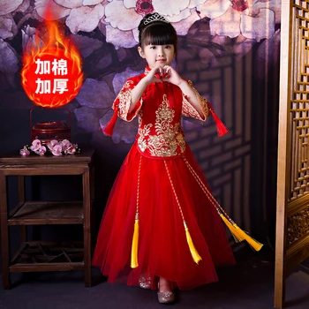 2017 3~12 years old new year red princess party princess dress thick warm winter dresses kids teens ball gown embroidery 
2017 3~12 years old new year red princess party princess dress thick warm winter dresses kids teens ball gown embroidery