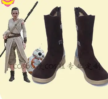 Hot Movie The Last Jedi Rey Cosplay Halloween Party Shoes Custom Made 
Hot Movie The Last Jedi Rey Cosplay Halloween Party Shoes Custom Made