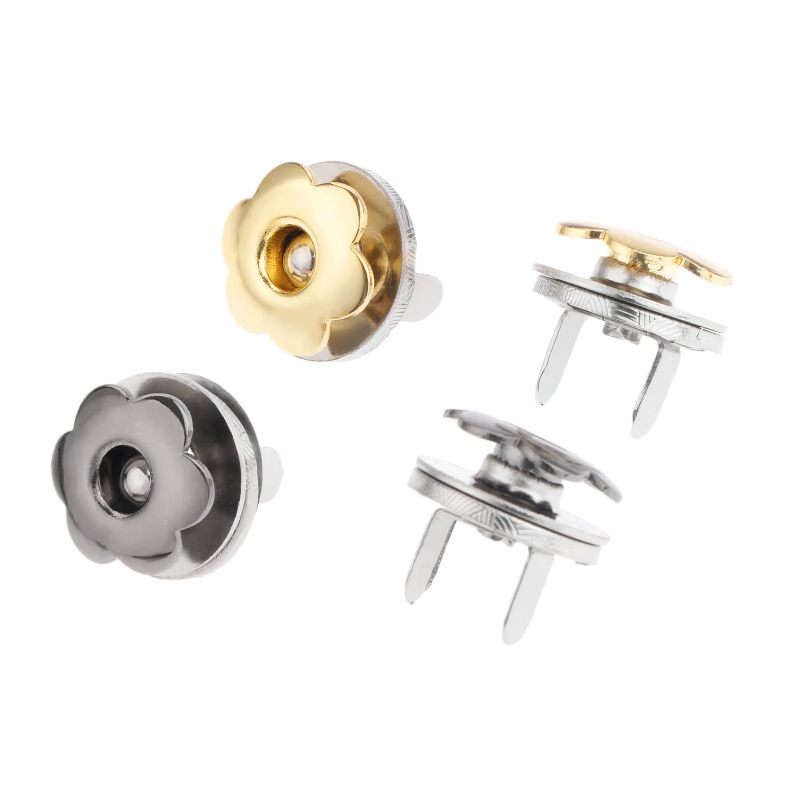 5 Sets Metal Magnet Buttons Magnetic Rivet Stud Purse Snap Clasps/ Closure For Handbags Metal Flower Shape Button Fastener 17mm
5 Sets Metal Magnet Buttons Magnetic Rivet Stud Purse Snap Clasps/ Closure For Handbags Metal Flower Shape Button Fastener 17mm