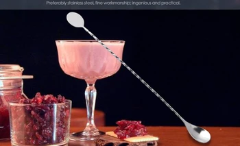 Stainless Steel Cocktail Mixing Spoon Long Spiral Pattern Bar Tools Cocktail Shaker Teardrop Frosted Bar Spoon
Stainless Steel Cocktail Mixing Spoon Long Spiral Pattern Bar Tools Cocktail Shaker Teardrop Frosted Bar Spoon