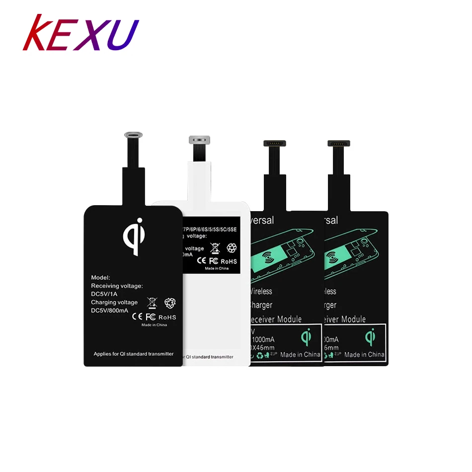 KEXU Universal Qi Wireless Charger Receiver Adapter Receptor Receiver Coil Phone Micro mobile Phone Charger for Android iPhone
KEXU Universal Qi Wireless Charger Receiver Adapter Receptor Receiver Coil Phone Micro mobile Phone Charger for Android iPhone