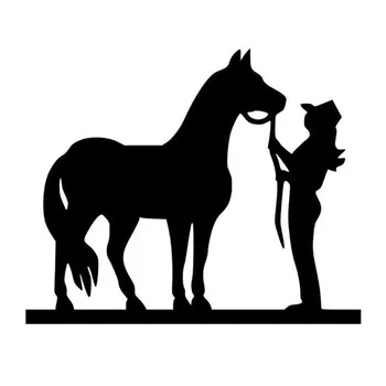 15*12.5CM COWGIRL AND HORSE Car Stickers Motorcycle Decals Car Styling Black/ Silver C2-0221
15*12.5CM COWGIRL AND HORSE Car Stickers Motorcycle Decals Car Styling Black/ Silver C2-0221