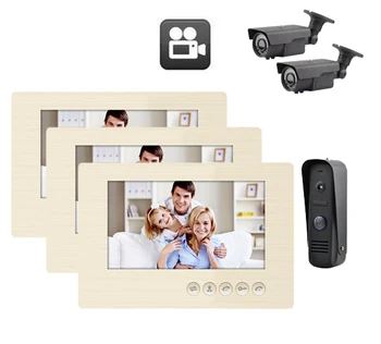 Home security Intercom system 7'' video door phone with recording function,HD IR camera, can support 2CCTV camera&alarm 1 to 3
Home security Intercom system 7'' video door phone with recording function,HD IR camera, can support 2CCTV camera&alarm 1 to 3