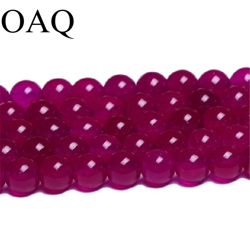 Wholesale A 6-10mm Rose Beads Natural Stone round glossy For Jewelry Making Pierre Naturelle | Украшения и аксессуары