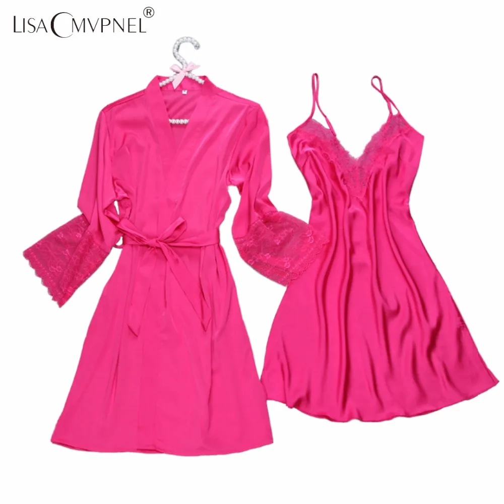 Lisacmvpnel Lace Sexy Women Robe Set Rayon Women Bathrobe V-Neck Spaghetti Strap Nightgown Plus Size Women Cardigans
Lisacmvpnel Lace Sexy Women Robe Set Rayon Women Bathrobe V-Neck Spaghetti Strap Nightgown Plus Size Women Cardigans