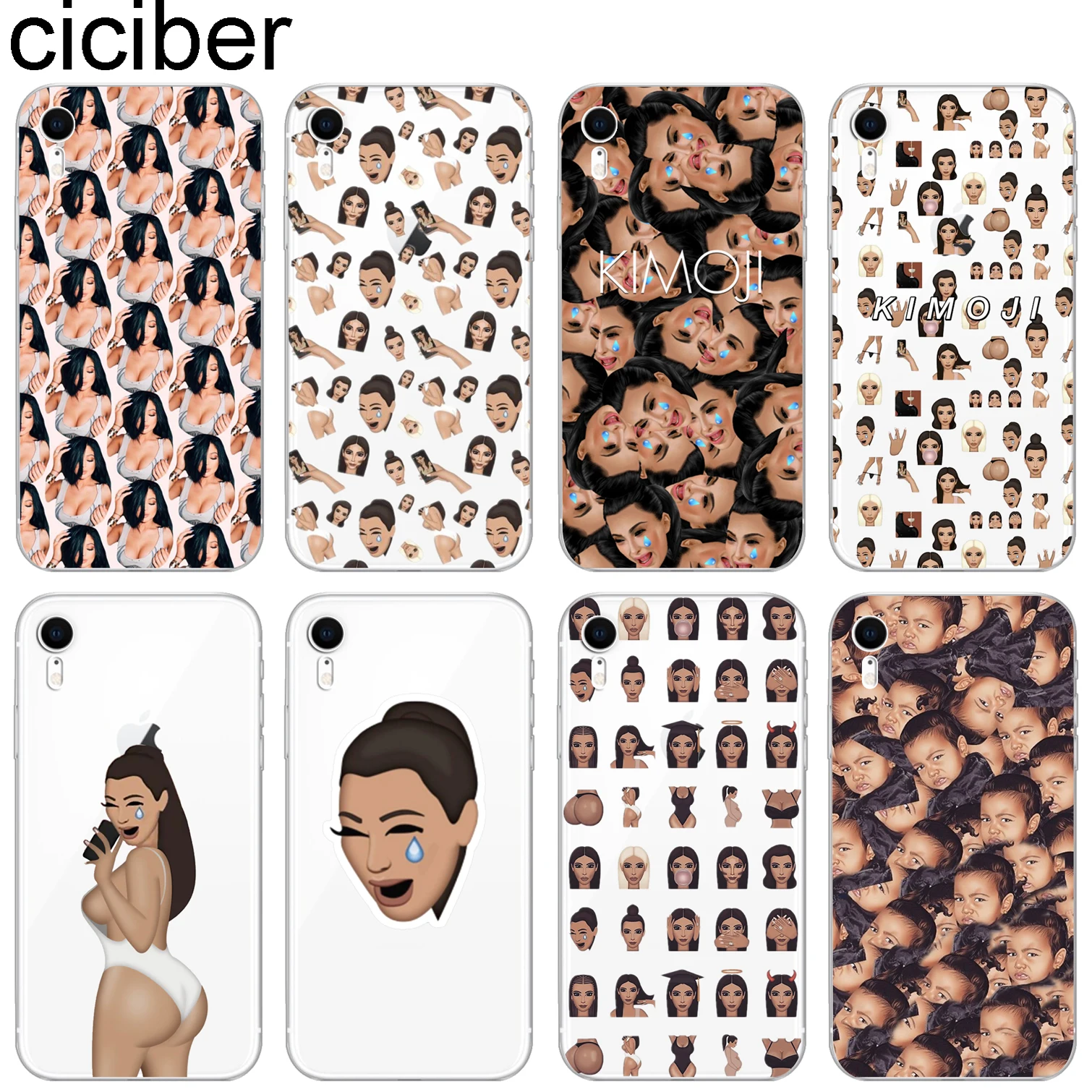 ciciber Kimoji Kim Kardashian Soft Silicone for iPhone 11 Pro Max Phone Cases Cover for Iphone 8 7 6 6S Plus 5S SE X XR XS MAX
ciciber Kimoji Kim Kardashian Soft Silicone for iPhone 11 Pro Max Phone Cases Cover for Iphone 8 7 6 6S Plus 5S SE X XR XS MAX
