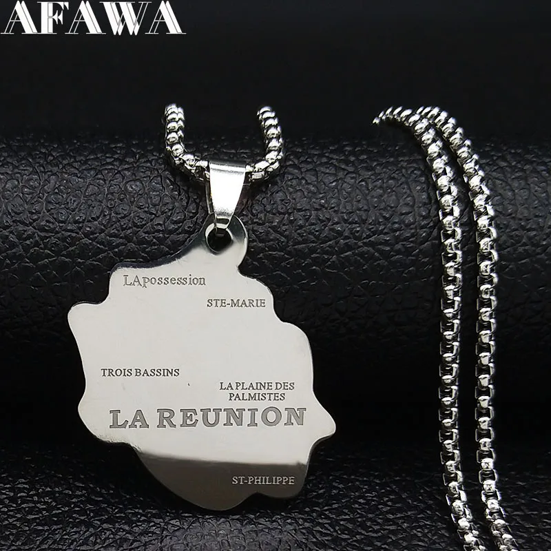 2019 Stainless Steel Map of LA REUNION Statement Necklace for Women/Men French Reunion Island Maps Jewelry collier femme N19225
2019 Stainless Steel Map of LA REUNION Statement Necklace for Women/Men French Reunion Island Maps Jewelry collier femme N19225
