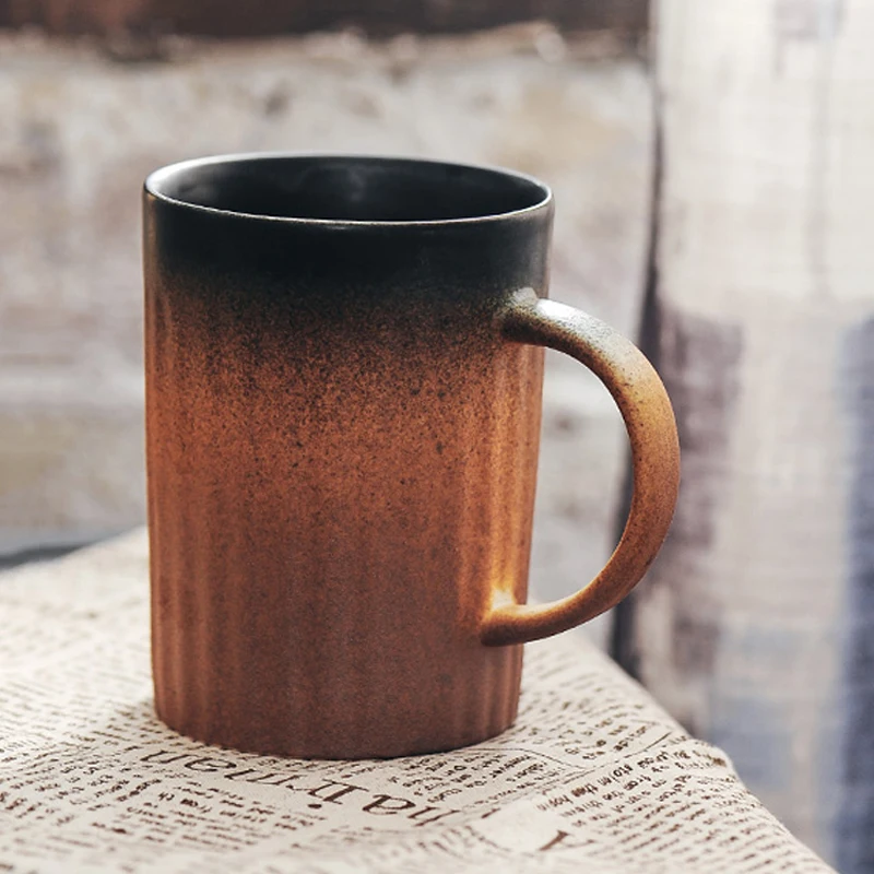 400ml Large Coffee Mug Tea Cup Cool Porcelain Office Cafe Mug Personalized Gradient Ceramic Coffee Cups Fancy Mug Gift Drinkware (6)