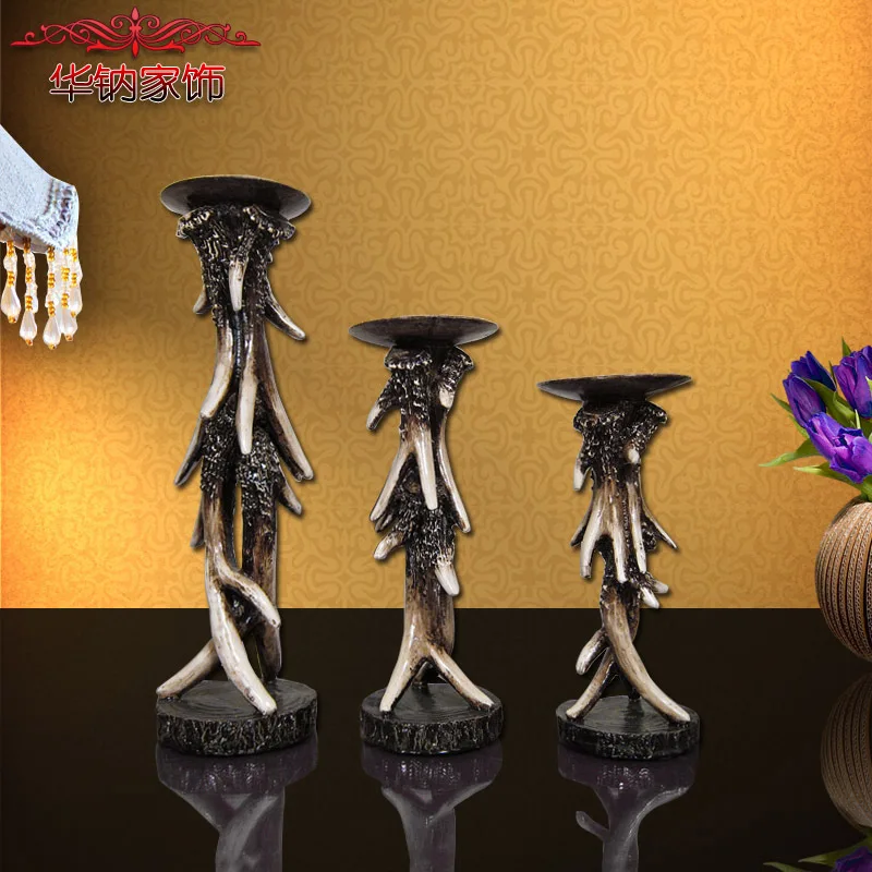 European style living room decoration Home Furnishing resin craft ornaments combination antlers Candlestick ornaments
European style living room decoration Home Furnishing resin craft ornaments combination antlers Candlestick ornaments