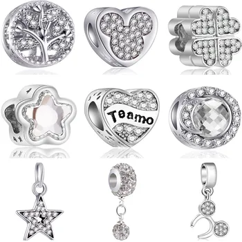 Winter Jewelry Clear Wing Music Stars Hearts Mickey Beads Charms Fit Pandora Bracelets & Bangles for Women Valentine's Day DIY
Winter Jewelry Clear Wing Music Stars Hearts Mickey Beads Charms Fit Pandora Bracelets & Bangles for Women Valentine's Day DIY