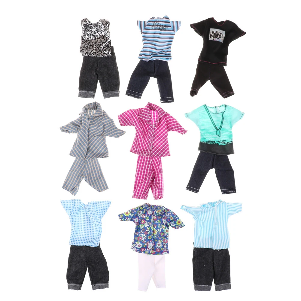 Casual Suits Doll Clothes Plaid Shirt T-shirt +Pants Prince Fashion Wear Outfits For Ken Doll Best Gift For Kids Girls
Casual Suits Doll Clothes Plaid Shirt T-shirt +Pants Prince Fashion Wear Outfits For Ken Doll Best Gift For Kids Girls