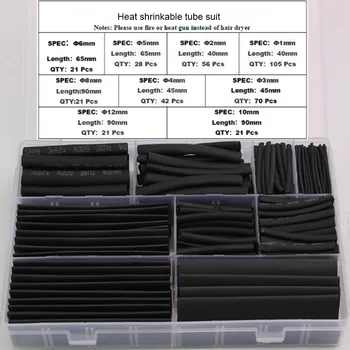 New 385Pcs Heat Shrink Tubing Set 2:1 Shrink Wrap Colorful Cable Sleeve Wire kit Home Use
New 385Pcs Heat Shrink Tubing Set 2:1 Shrink Wrap Colorful Cable Sleeve Wire kit Home Use