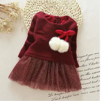 Baby Girls Dress 2017 New Autumn Winter Long-Sleeve Princess Dress Kids Clothes Children Bow Dresses For 0-2Y
Baby Girls Dress 2017 New Autumn Winter Long-Sleeve Princess Dress Kids Clothes Children Bow Dresses For 0-2Y