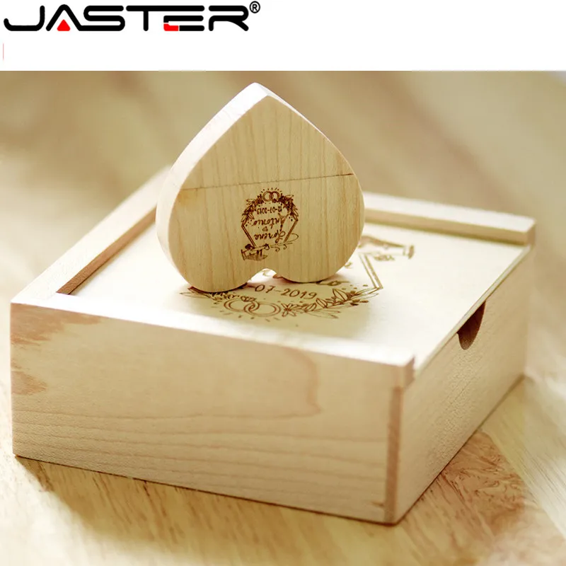 JASTER USB 2.0 wooden Heart-shaped usb+box pendrive 4GB 8GB 16GB 32GB 64GB 128GB usb flash drive External storage memory stick
JASTER USB 2.0 wooden Heart-shaped usb+box pendrive 4GB 8GB 16GB 32GB 64GB 128GB usb flash drive External storage memory stick