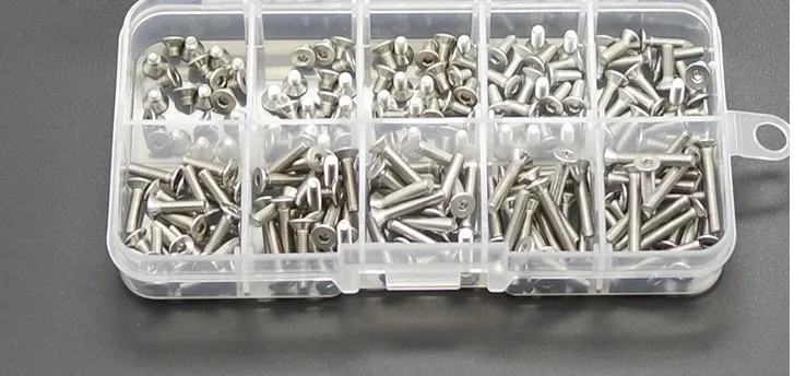200pcs/lot M3*4-M3*20 stainless steel 304 countersunk hex socket flat head screw set box assortment kits thread repair kit 92
200pcs/lot M3*4-M3*20 stainless steel 304 countersunk hex socket flat head screw set box assortment kits thread repair kit 92
