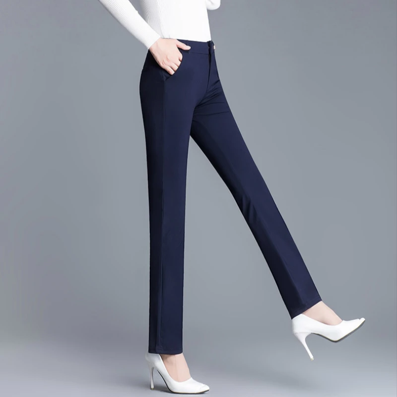 2019 new autumn and winter formal plus size Stretch brand high waist warm female women straight pants clothes 79257
2019 new autumn and winter formal plus size Stretch brand high waist warm female women straight pants clothes 79257