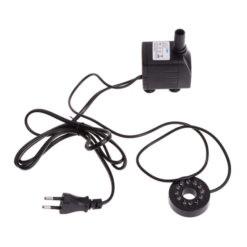 12 LEDs AC 220V Light Submersible Water Pump 504L/H Aquariums Fish Pond Fountain Sump Waterfall 10W High QualityBrand New
12 LEDs AC 220V Light Submersible Water Pump 504L/H Aquariums Fish Pond Fountain Sump Waterfall 10W High QualityBrand New