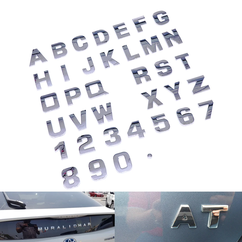 28mm Car Auto Chrome Metal DIY 3D ARC Letters Digital Alphabet Emblem Decoration Car Stickers Logo Automobiles Car Accessories
28mm Car Auto Chrome Metal DIY 3D ARC Letters Digital Alphabet Emblem Decoration Car Stickers Logo Automobiles Car Accessories