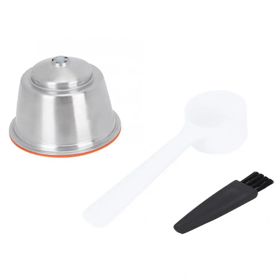 3 pcs Reusable Nescafe Dolce Gusto Coffee Capsule Filter Cup Refillable Spoon Brush Filter Baskets Pod Soft Taste Sweet
3 pcs Reusable Nescafe Dolce Gusto Coffee Capsule Filter Cup Refillable Spoon Brush Filter Baskets Pod Soft Taste Sweet