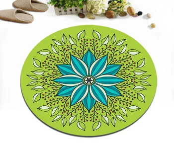Round Indoor Children's Room Floor Area Rugs Living Room Cushion Bathroom Non-Slip Carpets Door Mat Indian Mandala Spring Leaves
Round Indoor Children's Room Floor Area Rugs Living Room Cushion Bathroom Non-Slip Carpets Door Mat Indian Mandala Spring Leaves